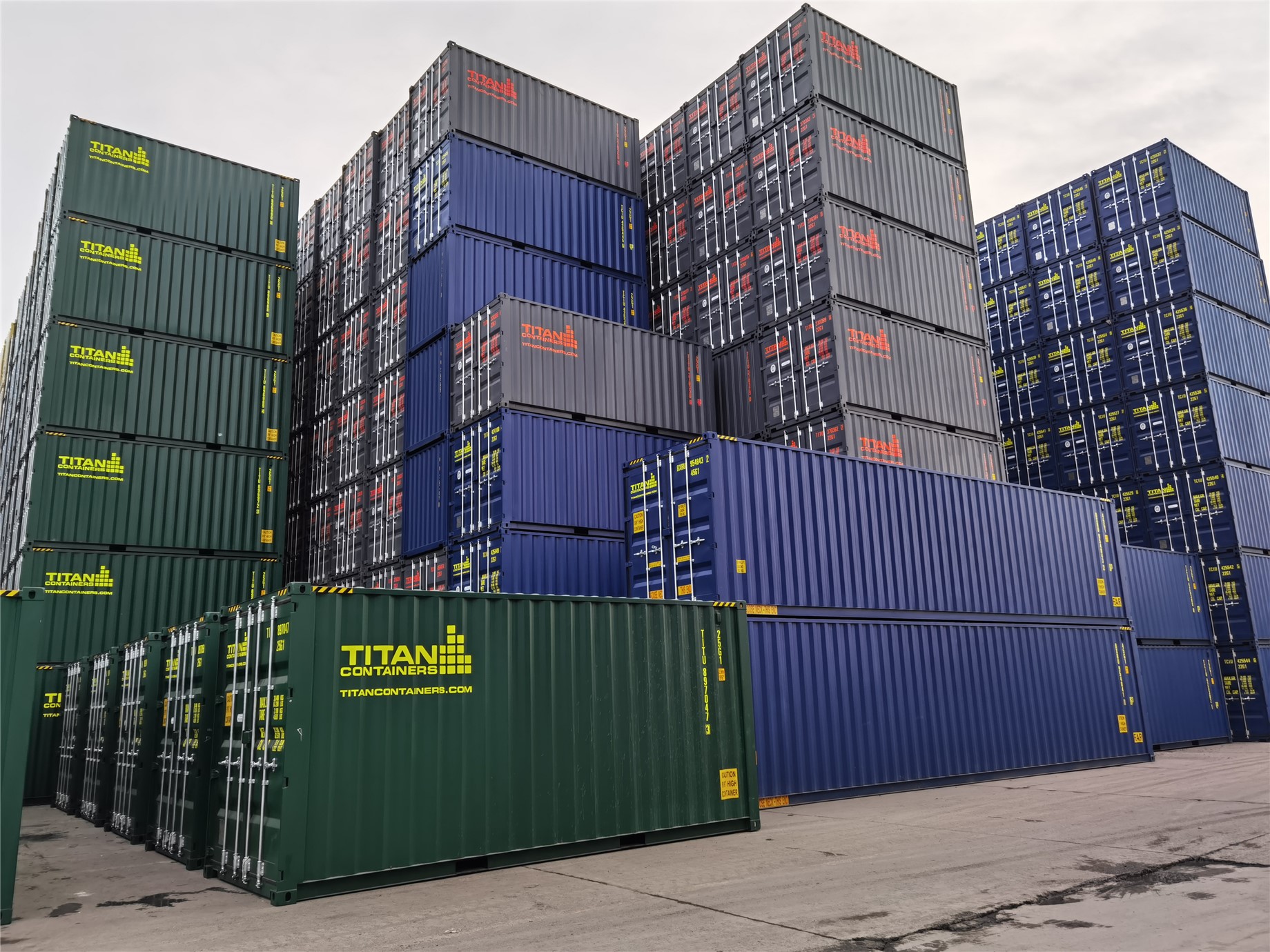 TITAN Shipping Containers stack - TITAN Containers