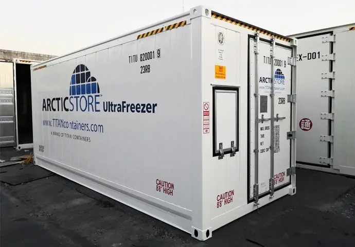 Arctic Ultrafreezer Cold Storage - Ultra Low Temperatures - Refrigerated Containers for Hire