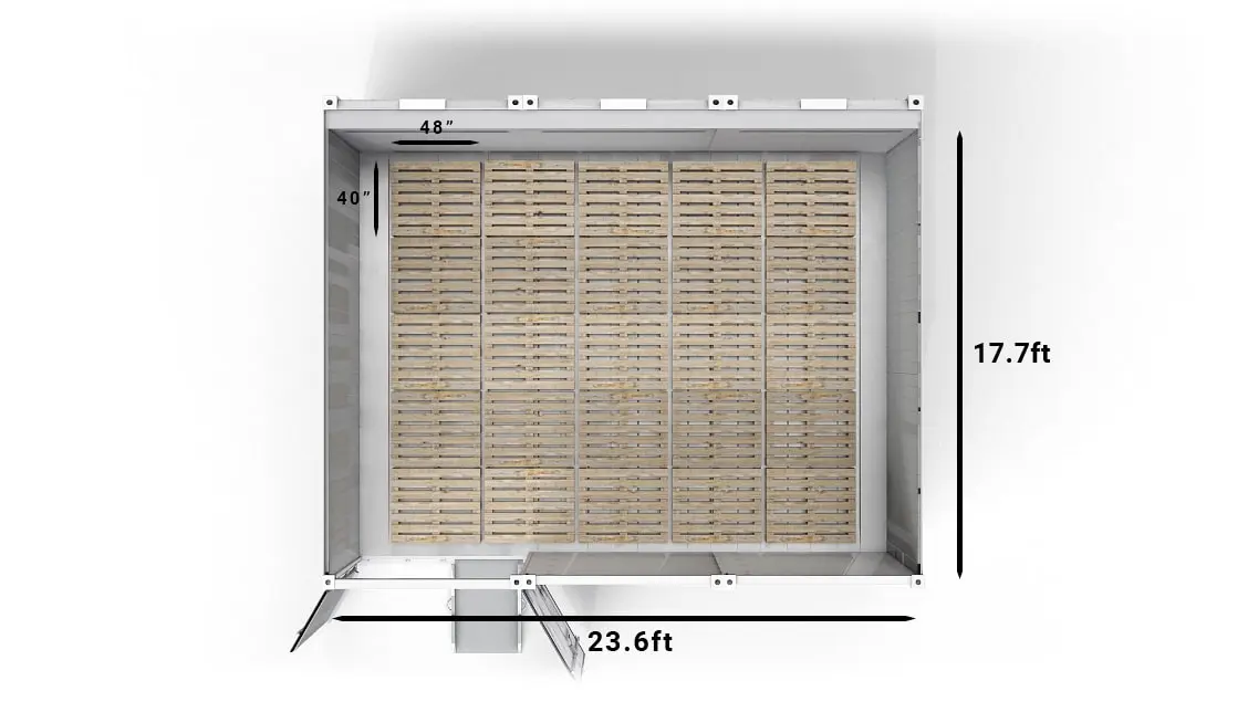 25 US Pallets in an Arctic SuperStore