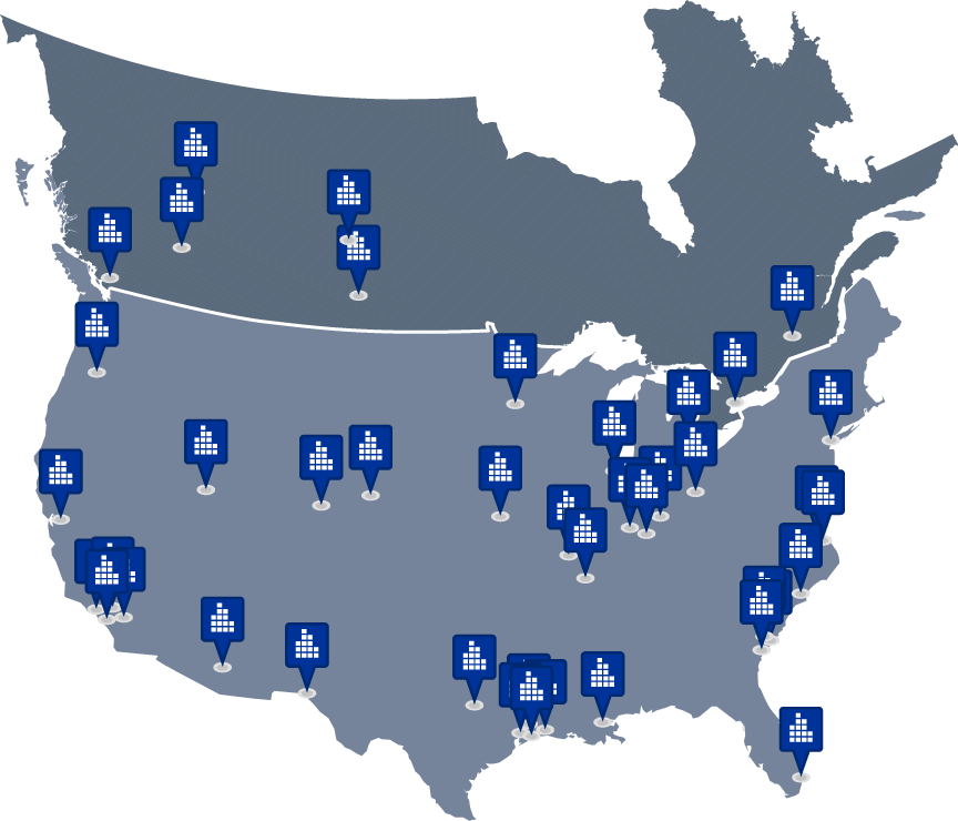 TITAN depots in USA and Canada