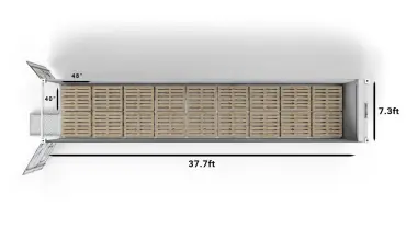 18 US-Pallets in a 40ft Horizon